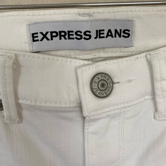 Women’s Express White Jean Leggings - Picture 3 of 5